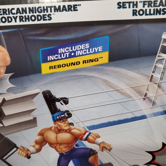 WWE Knuckle Crunchers Mini Mayhem Ring Bundle Playset Mattel NIB - Picture 9 of 12